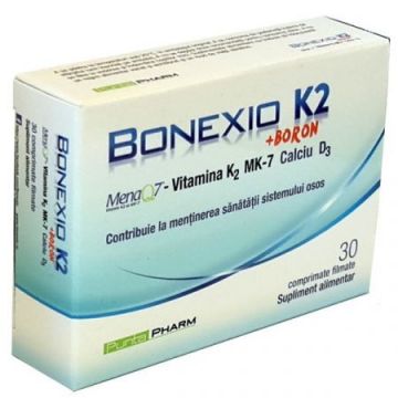 Bonexio K2 + Boron, Health Advisors, 30 comrpimate