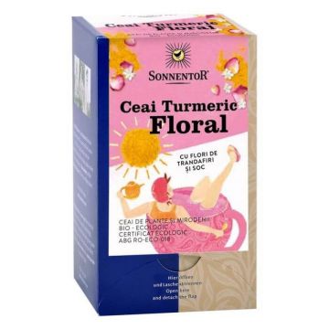 Ceai Bio Turmeric floral, 18 pliculete, Sonnentor