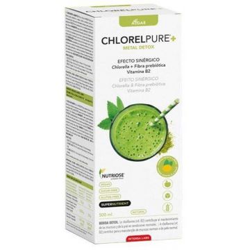 Chlorelpure, bautura detoxifianta cu aroma de menta si lamaie, 500 ml, Intersa Labs
