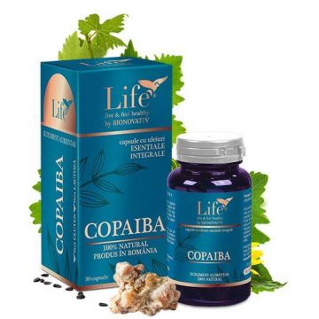 Copaiba capsule cu uleiuri esentiale 30 capsule - DVR Pharm