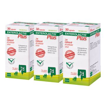 Enterolactis Plus Pachet 3 x 30 capsule Sofar