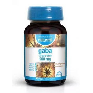 GABA 500mg cu biotina (B7) 50mg, 60 capsule - DIETMED-NATURMIL