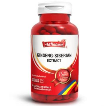 Ginseng Siberian extract, 60 capsule, AdNatura