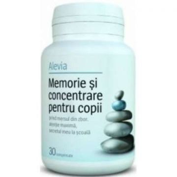 Memorie si concentrare pentru copii Alevia 30 comprimate (Concentratie: 100 mg)