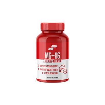 Muscle Power MG + B6, Magneziu + Vitamina B6, 90 Tablete
