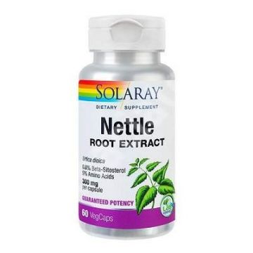 Nettle Root (Urzica) SECOM Solaray 60 capsule (Concentratie: 300 mg)