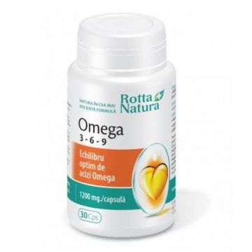 Omega 3-6-9 1200 mg Rotta Natura capsule (Ambalaj: 90 capsule, Concentratie: 1200 mg)