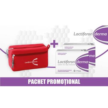 Pachet Lactiferon Derma, 2 x 30 comprimate + borseta, Meditrina Pharmaceuticals