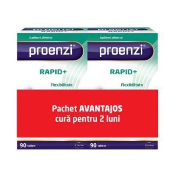 Pachet Proenzi Artrostop Rapid+, Walmark, 90 + 90 tablete