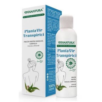 PLANTAVIR TRANSPIRICI (frectie pentru masajul corpului) 145ml - VIVA NATURA