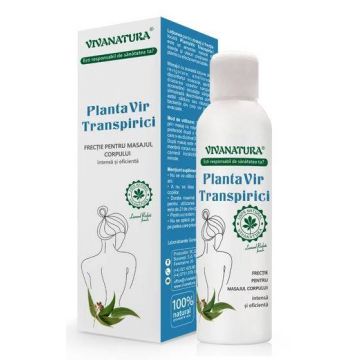 PLANTAVIR TRANSPIRICI (frectie pentru masajul corpului) 145ml - VIVA NATURA