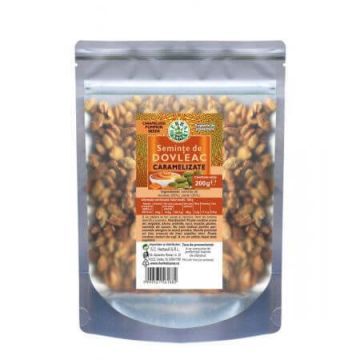Seminte de Dovleac caramelizate, 200 g, Herbal Sana