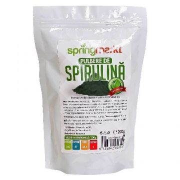 Spirulina Pulbere Adams Vision 200 g (Concentratie: 200g)