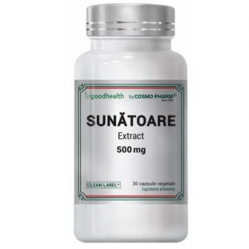Sunatoare Extract, 500 mg, 30 capsule, Cosmo Pharm