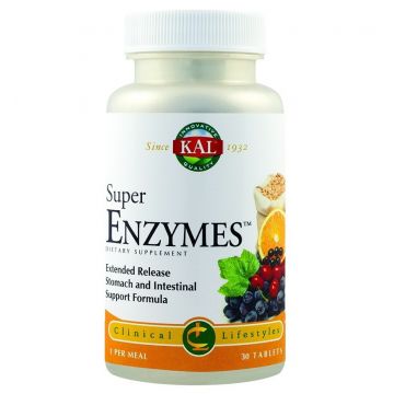 Super Enzymes SECOM KAL 30 tablete (Concentratie: 645 mg)