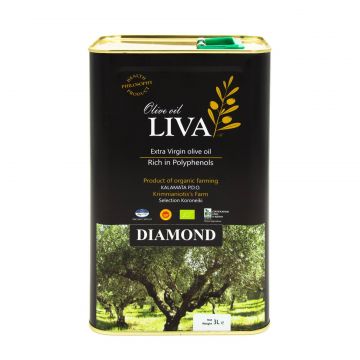 Ulei de masline, extravirgin, Diamond, 3 litri, TIN Liva