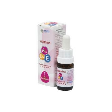 Vitamina A cu Vitamina E si D3, solutie orala, 10 ml, Renans