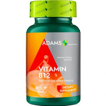 Vitamina B12, 1000 mcg, 90 tablete Adams Vision