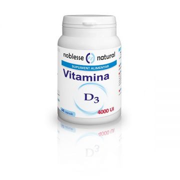 Vitamina D3, 4000 UI, Noblesse, 30 comprimate