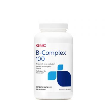 B-complex 100, Complex De Vitamine B, 250 Tablete - Gnc