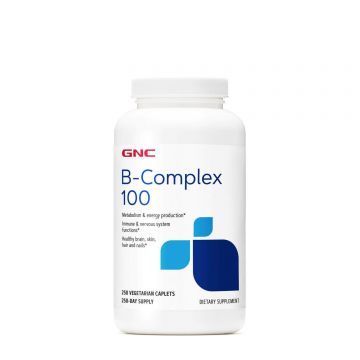 B-Complex 100, Complex de Vitamine B, 250 tb, GNC