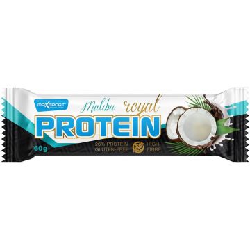 Baton proteic cu cocos Fara gluten Royal Malibu 60g - Maxsport