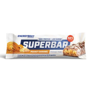 Baton proteic Superbar Peanut Caramel, 50 g, Energybody