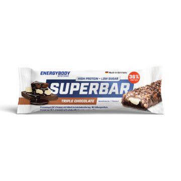 Baton proteic Superbar Tripple Chocolate, 50 g, Energybody