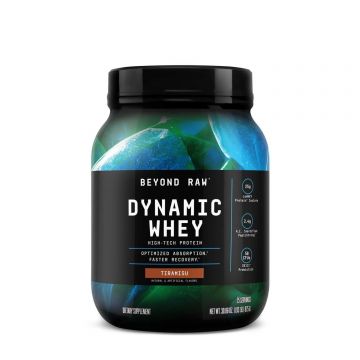 Beyond Raw Dynamic Whey Tiramisu, Proteina Din Zer Cu Aroma De Tiramisu, 875 g,Gnc