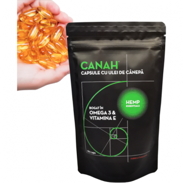 Capsule cu ulei de canepa – 180 de capsule Canah