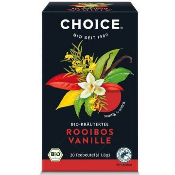 Ceai bio rooibos si vanilie Choice, 20 plicuri, Yogi Tea