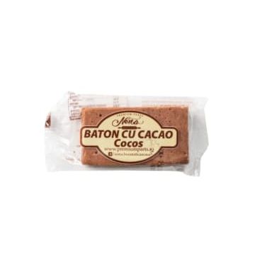 Ciocolateria Nona Baton de ciocolată de casă cu cocos, 60 g