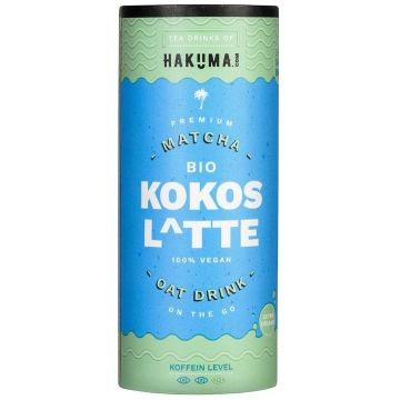 Cocos latte cu matcha si ovaz, eco-bio, 235 ml, Hakuna