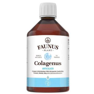 COLAGENUS ARTICULATII - Colagen hidrolizat combinat cu Aloe Vera, Catina - 500ML - FAUNUS PLANT