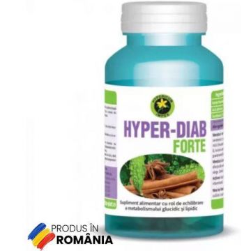 Hyper Diab Forte - Rol adjuvant în reglarea glicemiei, 60cps - HYPERICUM