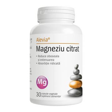 Magneziu Citrat, 30 capsule, Alevia