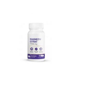 Magneziu Citrat 375mg, 60 capsule - Nutrific