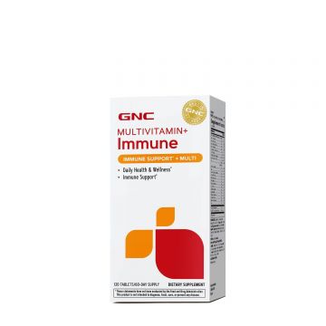 Multivitamin + Immune, Multivitamine Pentru Barbati Si Femei Cu Sustinerea Imunitatii, 120 Tb, Gnc