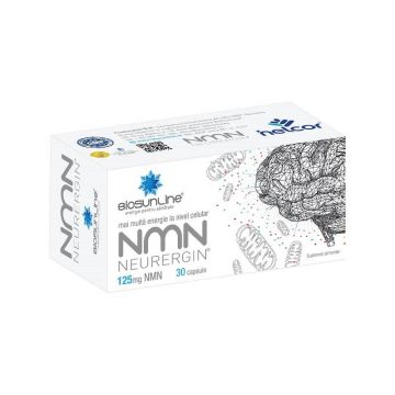 NMN Neurergin, Nicotinamida Mononucleotida, sustine functionarea sistemului nervos, 30 capsule, HELCOR