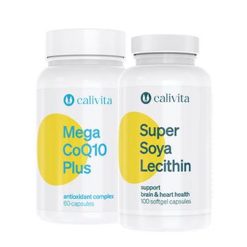 Pachet inima si sistem nervos: MEGA COQ10 + SUPER SOYA LECITHIN 100