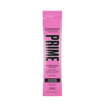 PRIME by Logan Paul x KSI Hydration Drink USA Strawberry Watermelon, Plicuri pentru Rehidratare cu Aroma de Capsuni si Pepene, 9.3 g, GNC