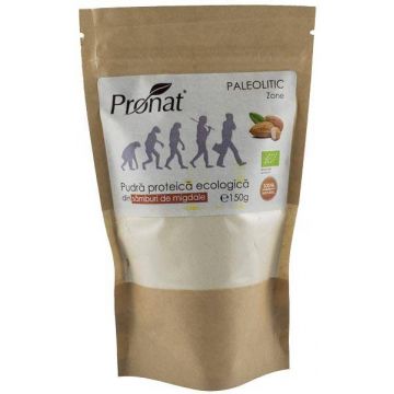 Pudra proteica din samburi de migdale, eco-bio, 150g - Pronat