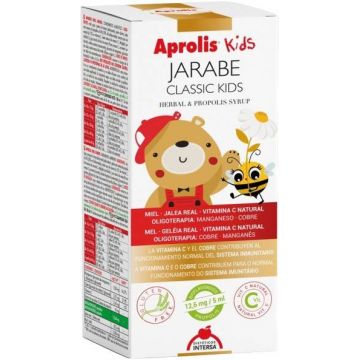 Sirop imunitate copii cu extract de propolis si plante, Classic Kids, 180 ml, Aprolis