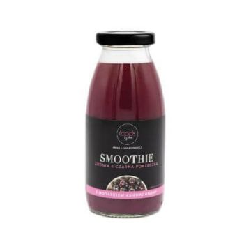 Smoothie de aronia cu coacaze negre si ashwaganda, 250ml, Foods By Ann