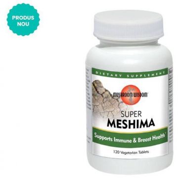 SUPER MESHIMA 120CPR VEGETALE FILMATE - adaptogen si antioxidant - Mushroom Wisdom
