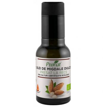 Ulei BIO de migdale dulci presat la rece, 100ml