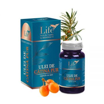 Ulei de catina pur capsule, 30 capsule, Bionativ