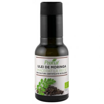 Ulei din seminte de moringa presat la rece, eco-bio, 100ml - Pronat