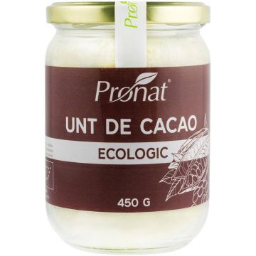 Unt de cacao, eco-bio, 450 g, Pronat