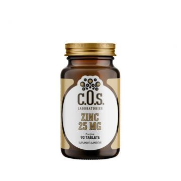 Zinc 25 mg, 90 tablete, COS Laboratories
